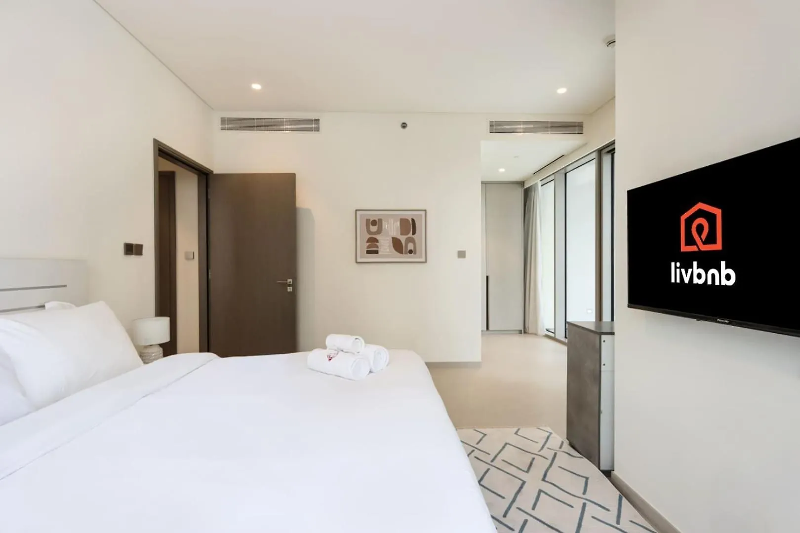 Livbnb-Modern 2Br With Partial Burj Khalifa View Dubai