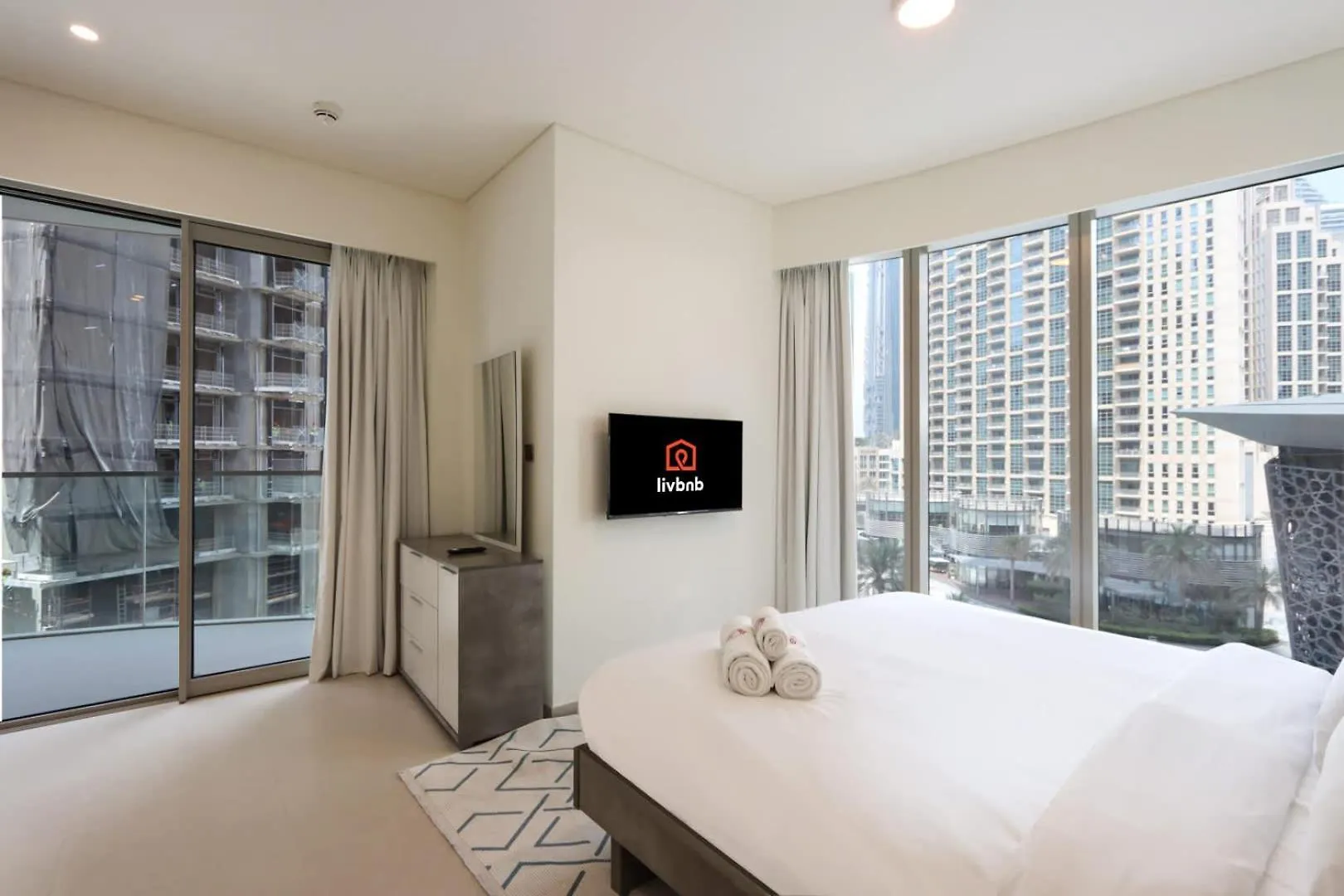 Livbnb-Modern 2Br With Partial Burj Khalifa View Dubai