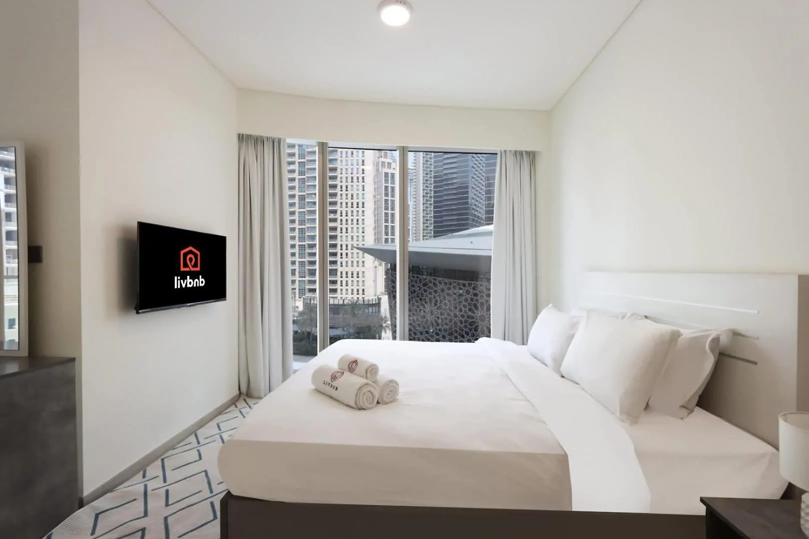 Livbnb-Modern 2Br With Partial Burj Khalifa View Dubai